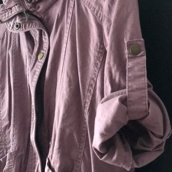 Mauve colored utility type jacket - Picture 4 of 4